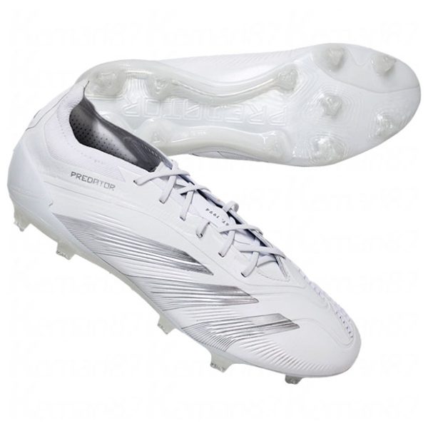 ADIDAS Predator ELITE L FG White x Silver Metallic