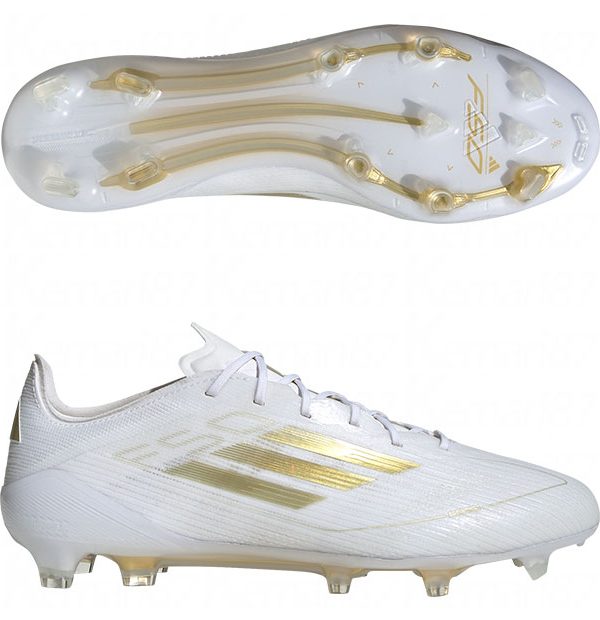 ADIDAS F50 ELITE FG White x Gold Metallic