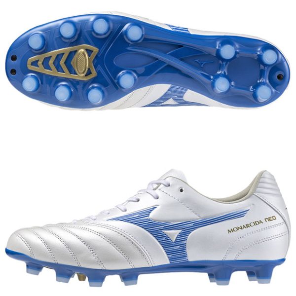 MIZUNO Monarcida NEO 3 Wide PRO Super White Pearl x Laser Blue