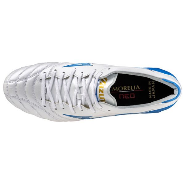 MIZUNO MORELIA NEO 4 JAPAN White Pearl x Laser Blue